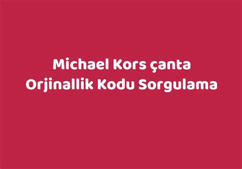 michael kors orjinallik sorgulama|michael kors online shopping.